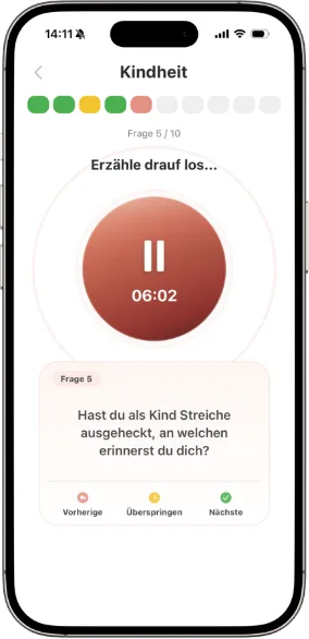 Erinnerung aufnehmen
