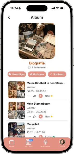 Folgen organisieren